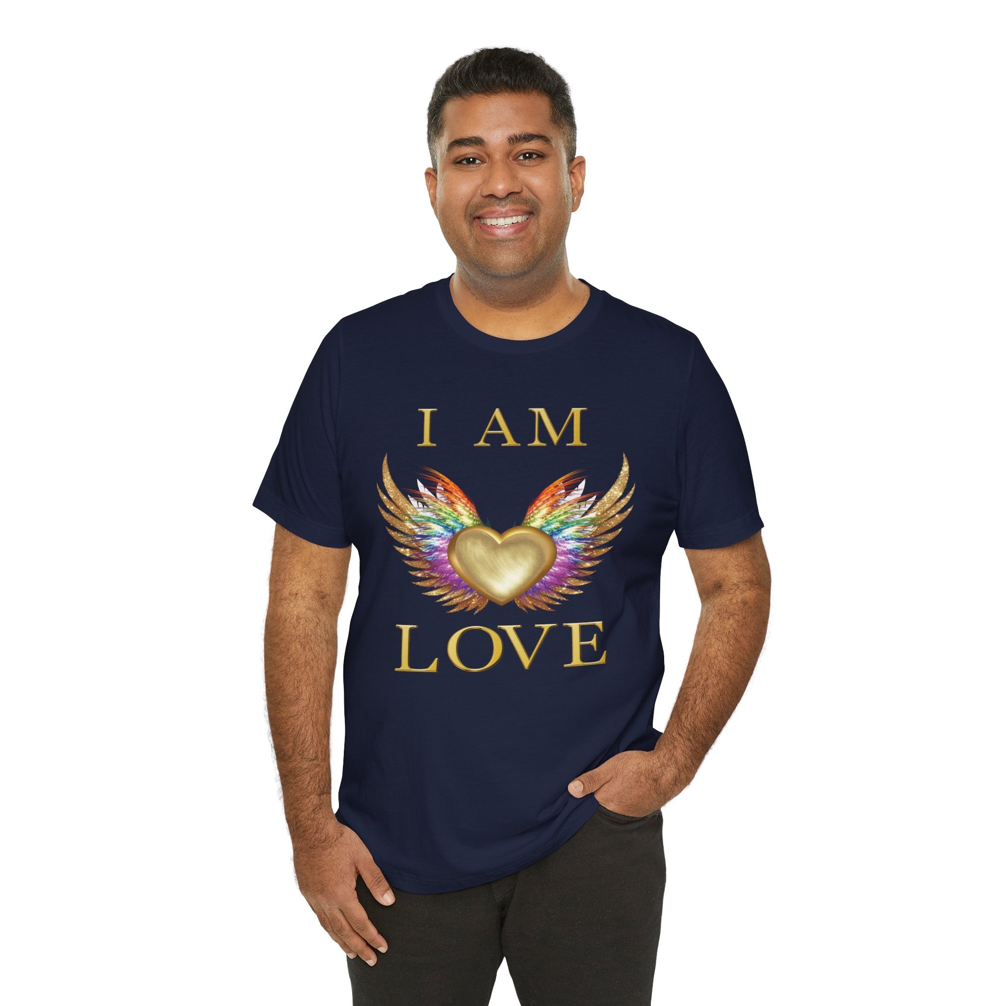 I am Love Angel Wings Short Sleeve Tee