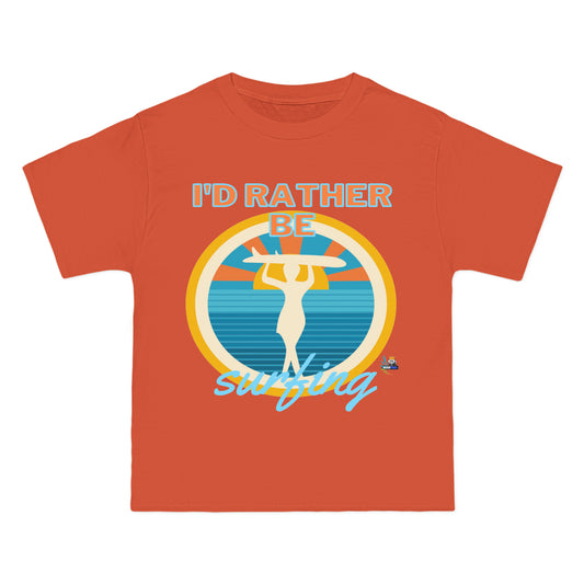 I'd Rather Be Surfing Unisex Heavyweight Tee