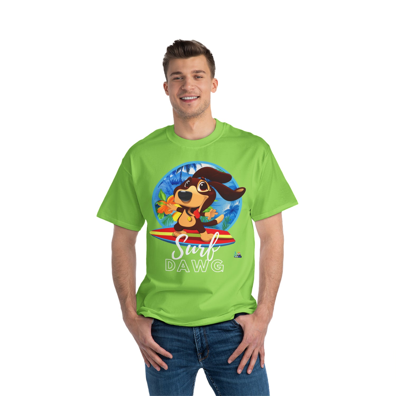 Camiseta pesada estilo hawaiano Surf Dawg