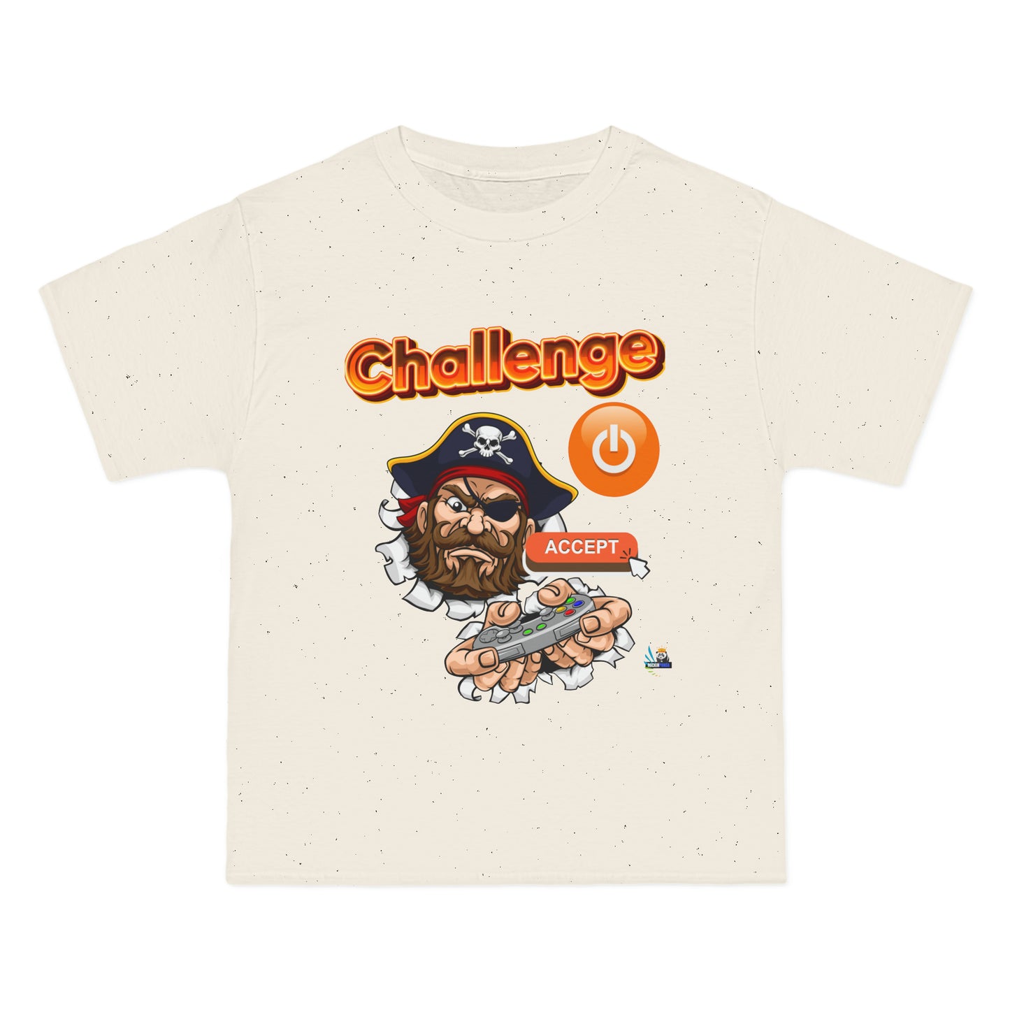 Camiseta para juegos unisex de peso pesado Challenge Accepted Pirate Edition