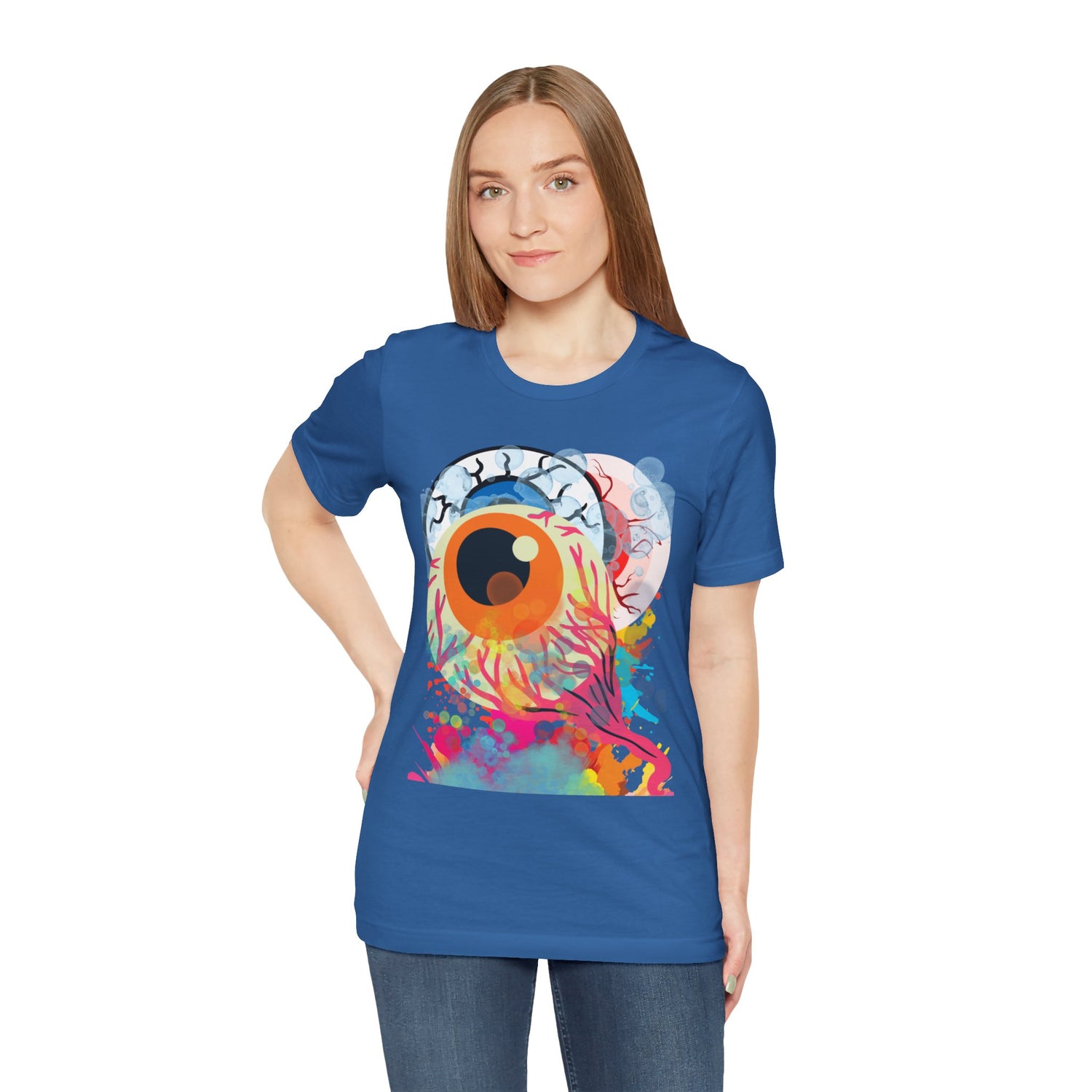 Eyes in Abstract Unisex Short Sleeve Tee