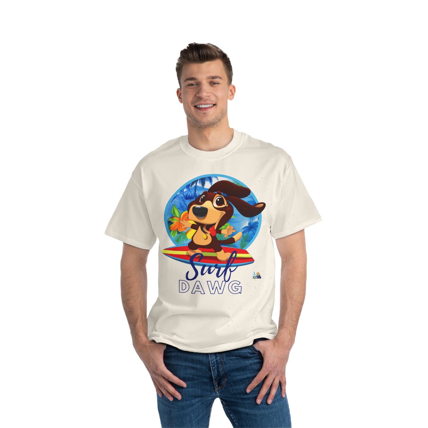 Camiseta pesada estilo hawaiano Surf Dawg