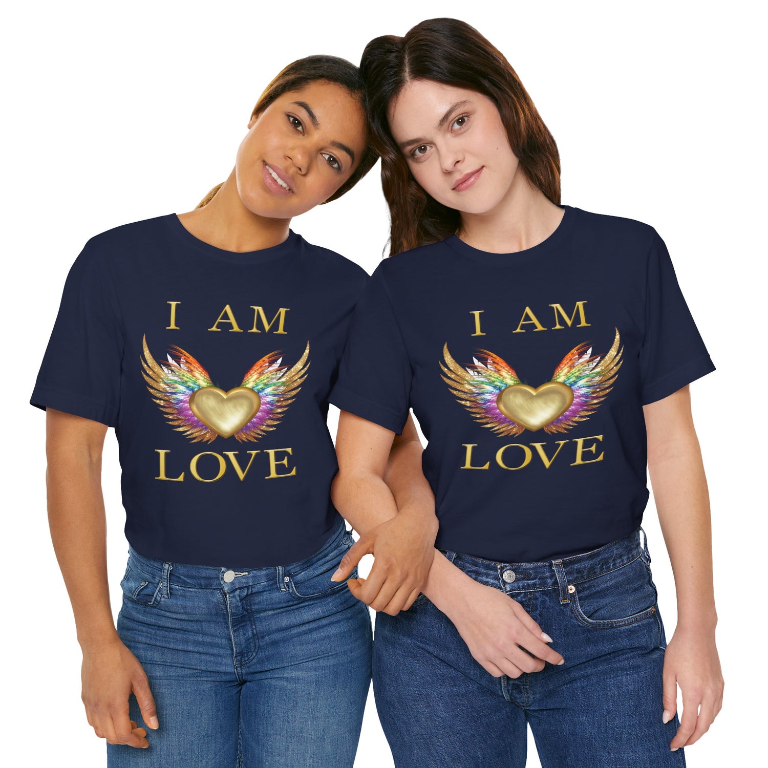 I am Love Angel Wings Short Sleeve Tee