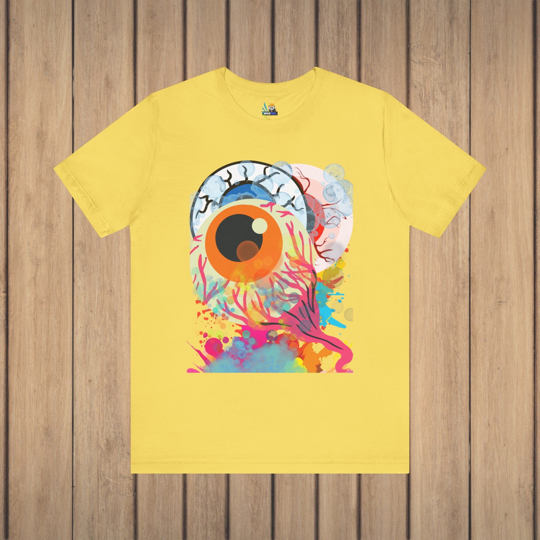 Eyes in Abstract Unisex Short Sleeve Tee