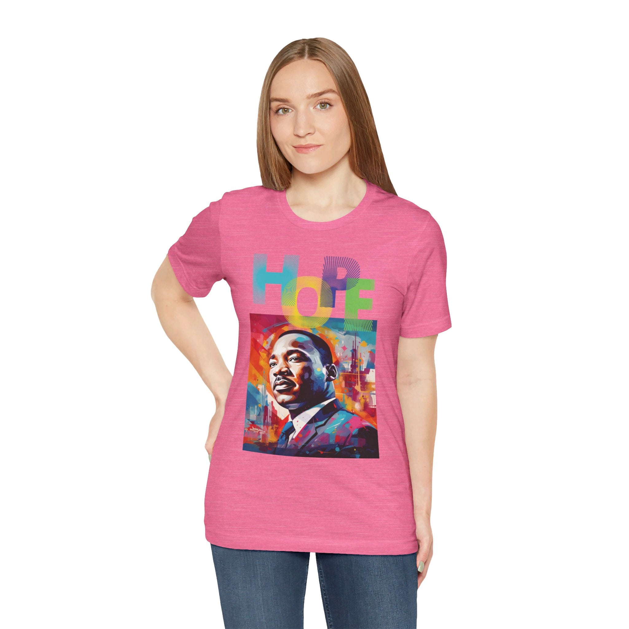 MLK Jr Hope Graffiti Art Unisex Short Sleeve Tee