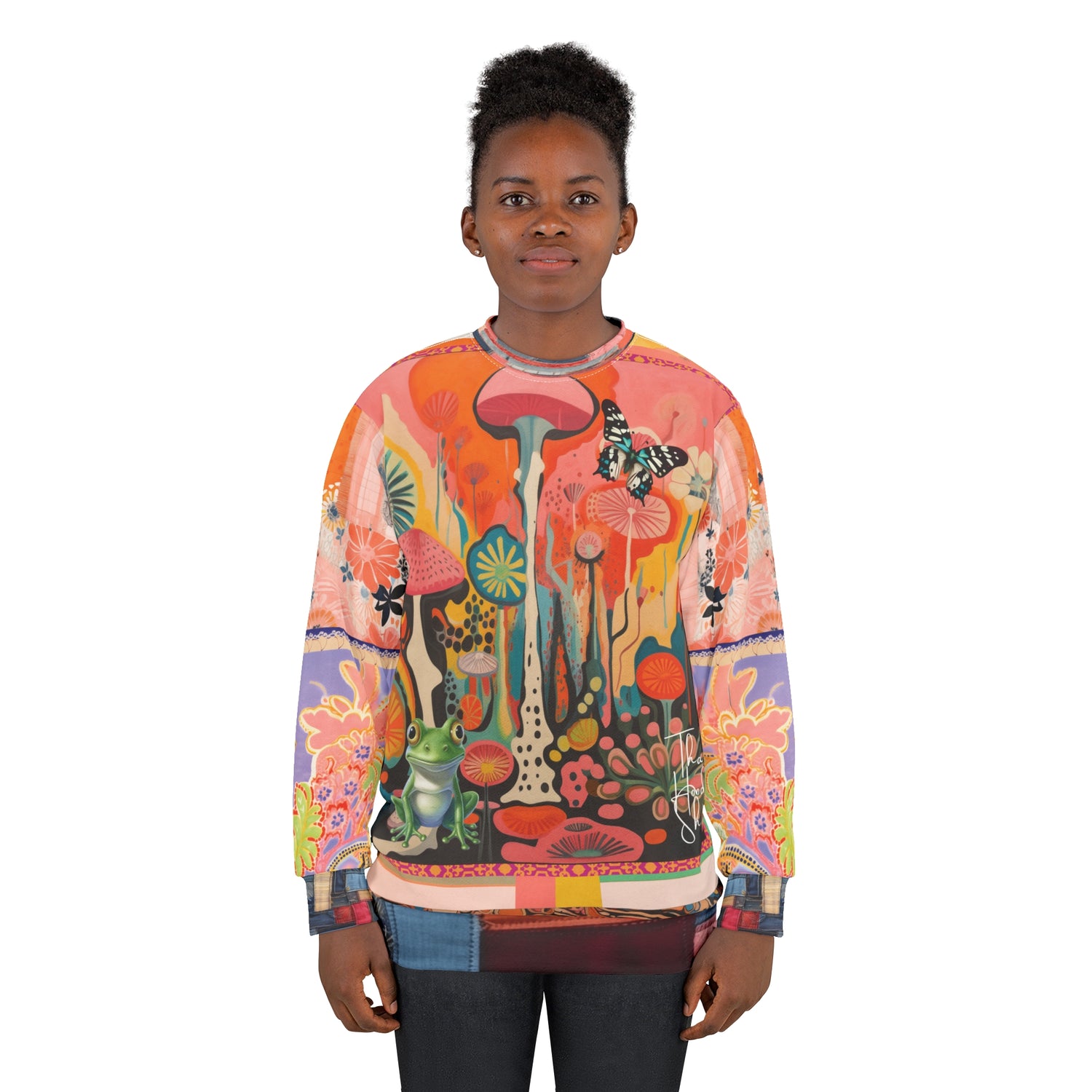 Psychedelic Dreams Abstract Art Unisex Sweatshirt (Gold Label)