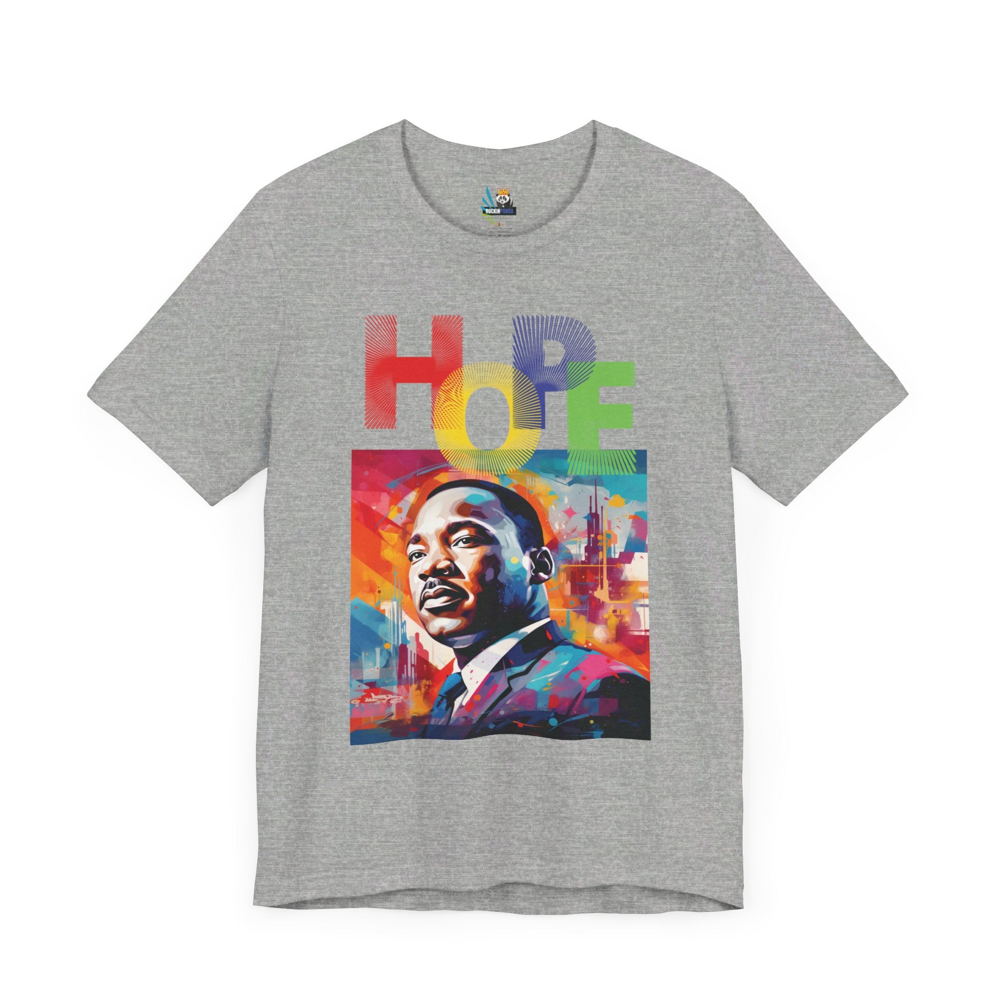 MLK Jr Hope Graffiti Art Unisex Short Sleeve Tee