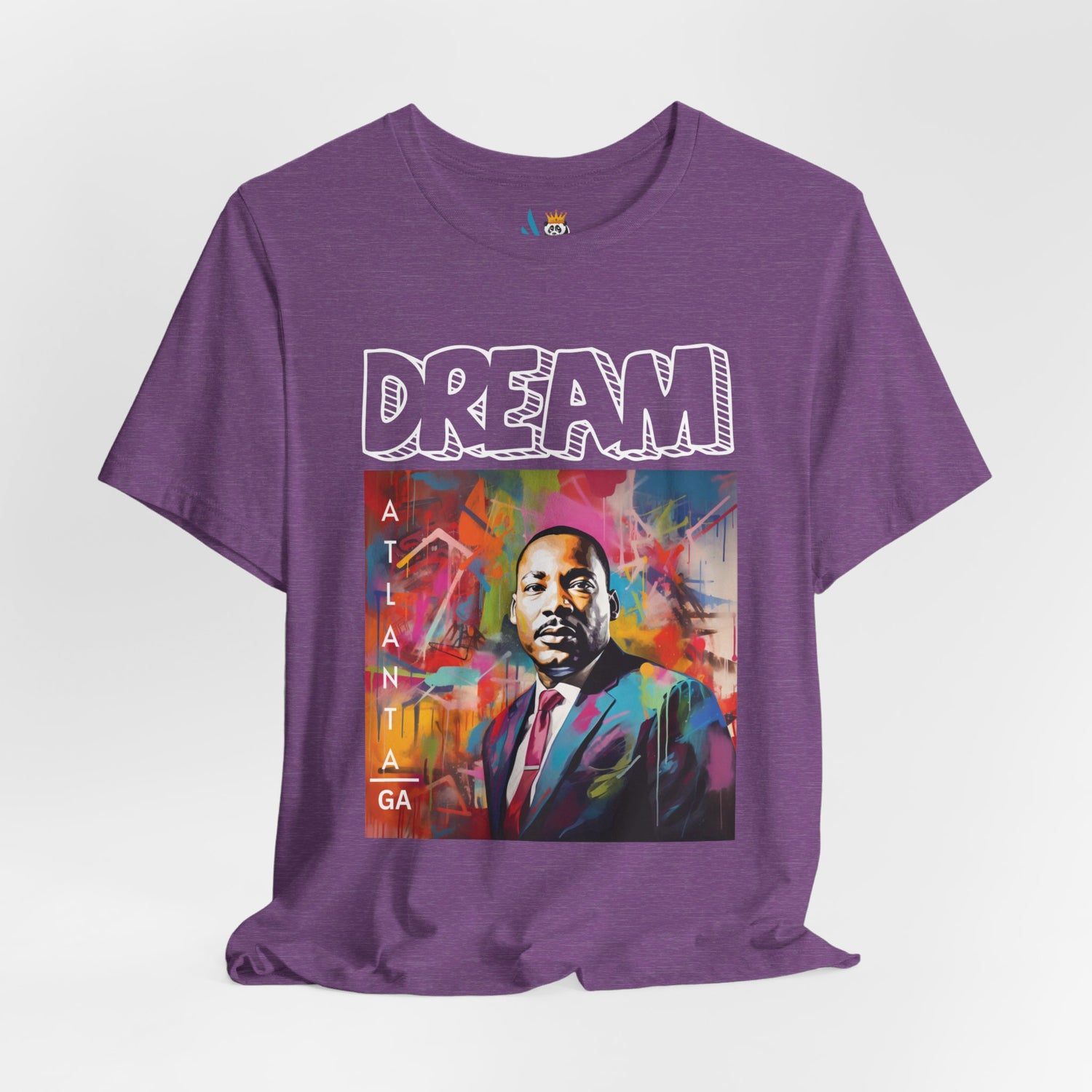 MLK Jr Dream Graffiti Art Unisex Short Sleeve Tee