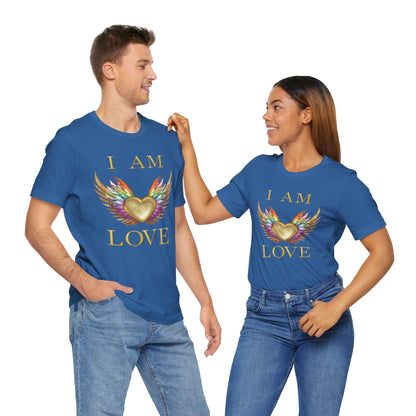 I am Love Angel Wings Short Sleeve Tee