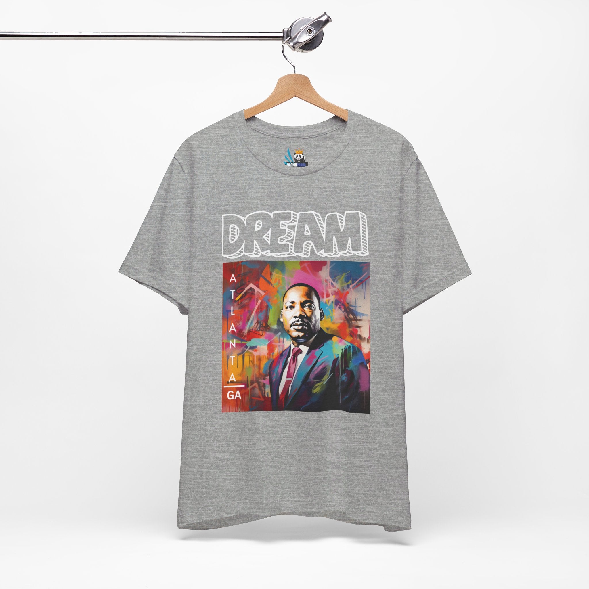 MLK Jr Dream Graffiti Art Unisex Short Sleeve Tee