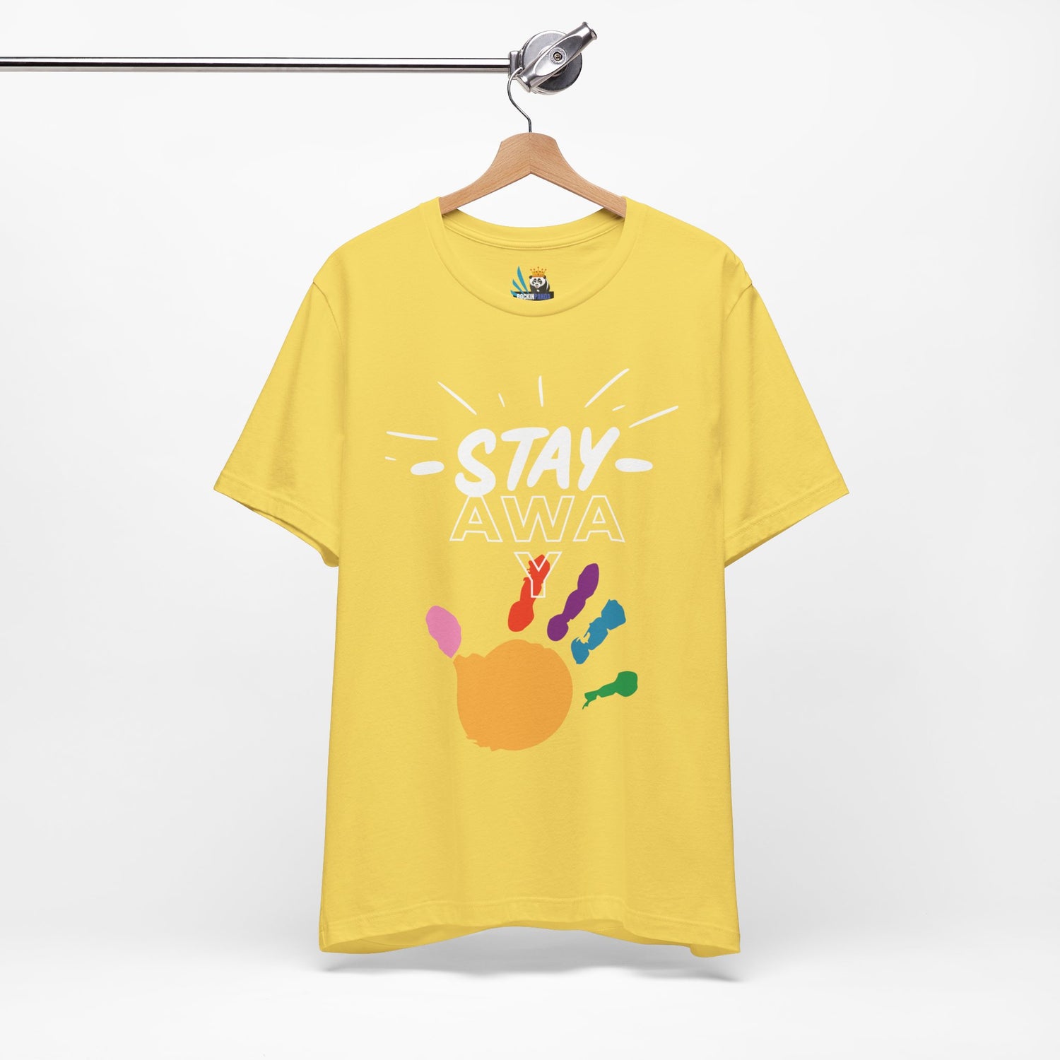 Stay Away Rainbow Hand Unisex Short Sleeve Tee