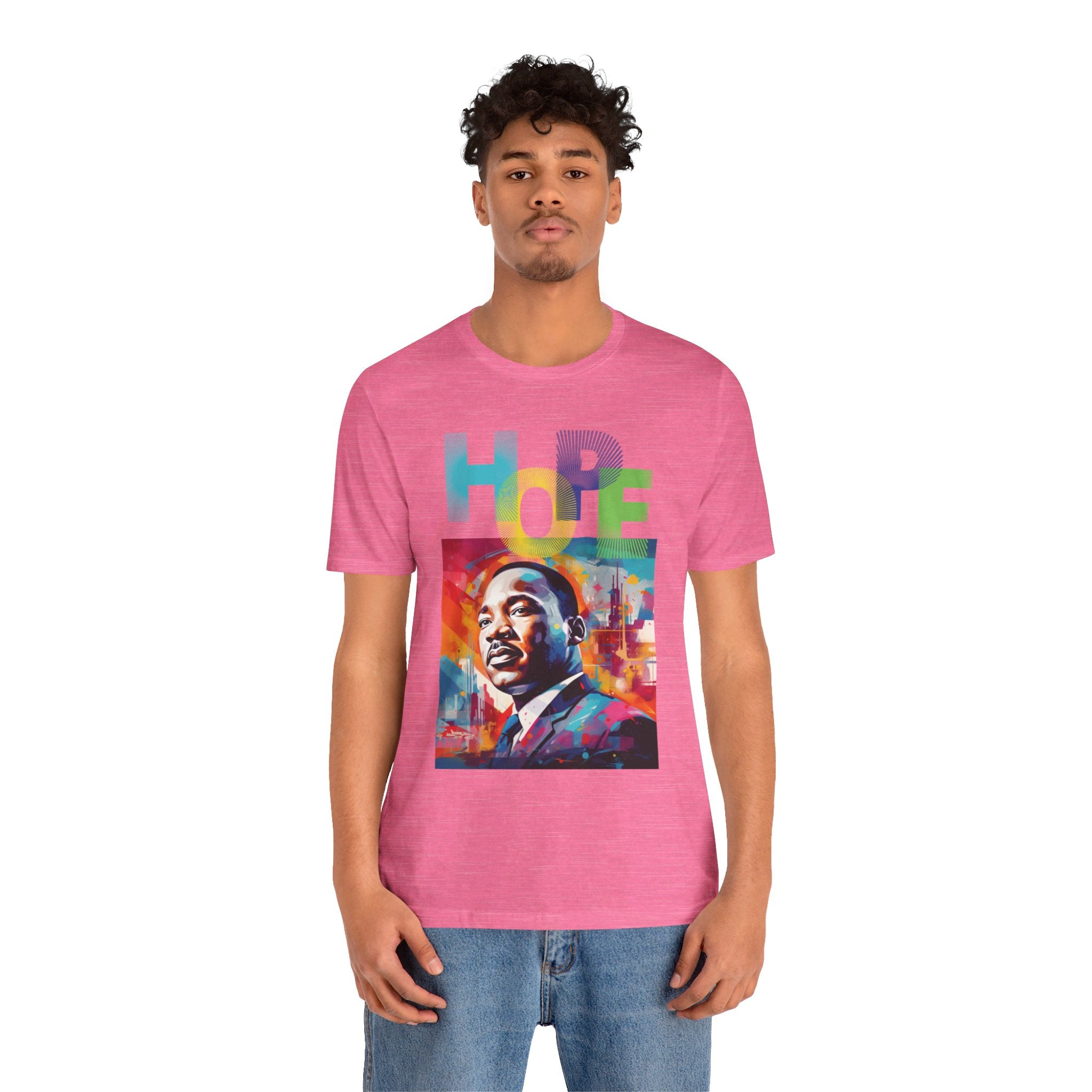 MLK Jr Hope Graffiti Art Unisex Short Sleeve Tee