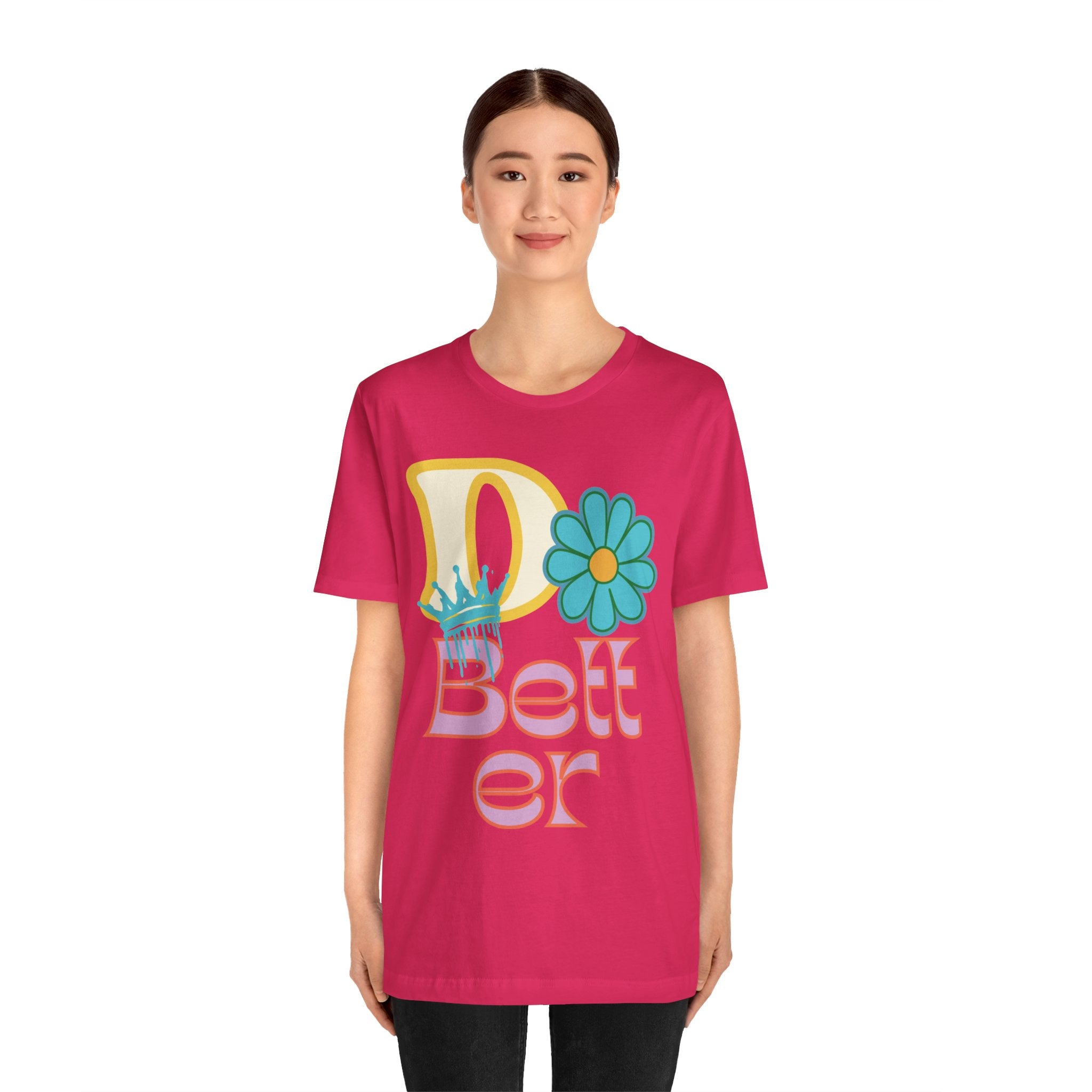 Do Better Hippie Vibe Floral Unisex Short Sleeve Tee