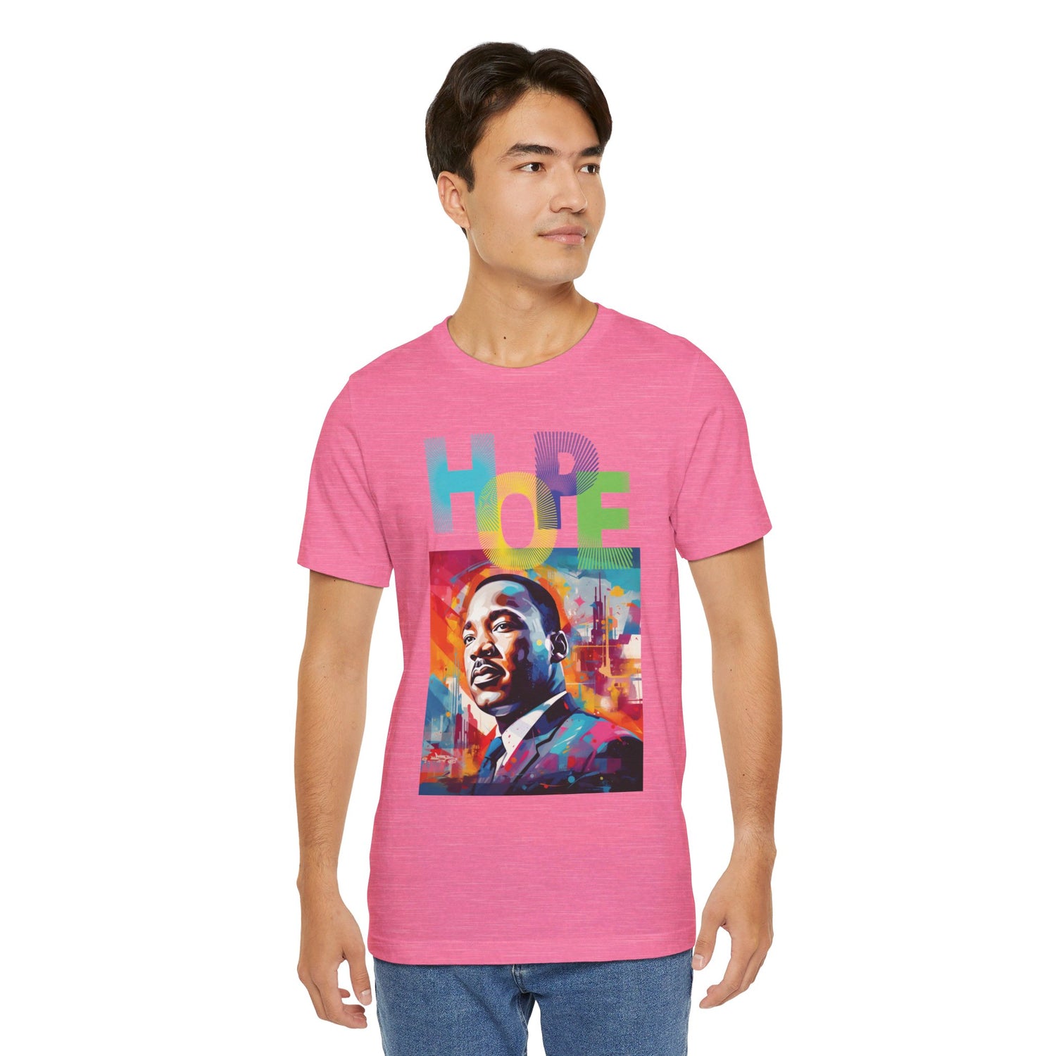 MLK Jr Hope Graffiti Art Unisex Short Sleeve Tee