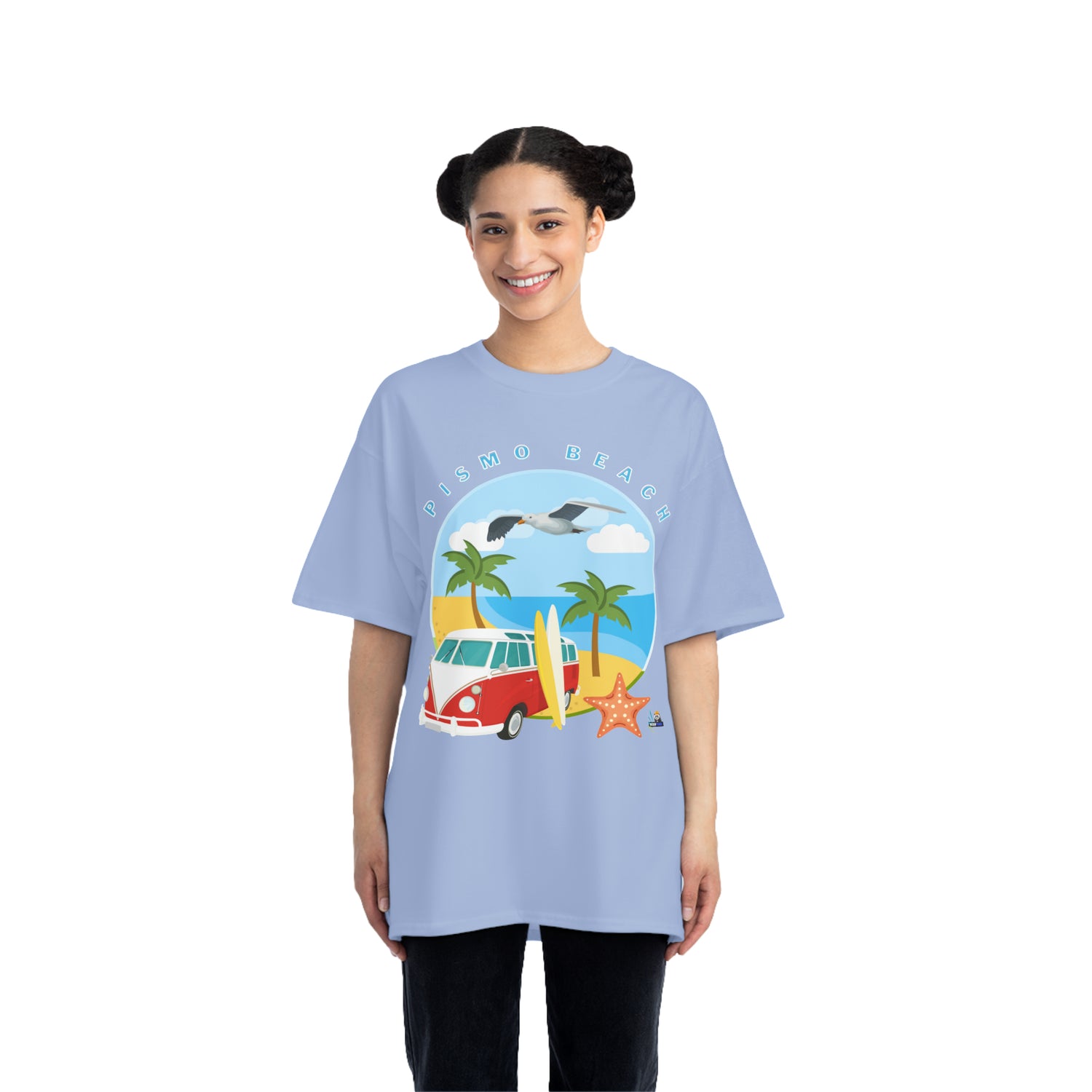 Camiseta de peso pesado Surf Pismo Beach California