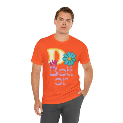 Do Better Hippie Vibe Floral Short Sleeve Tee