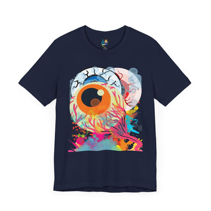 Eyes in Abstract Unisex Short Sleeve Tee