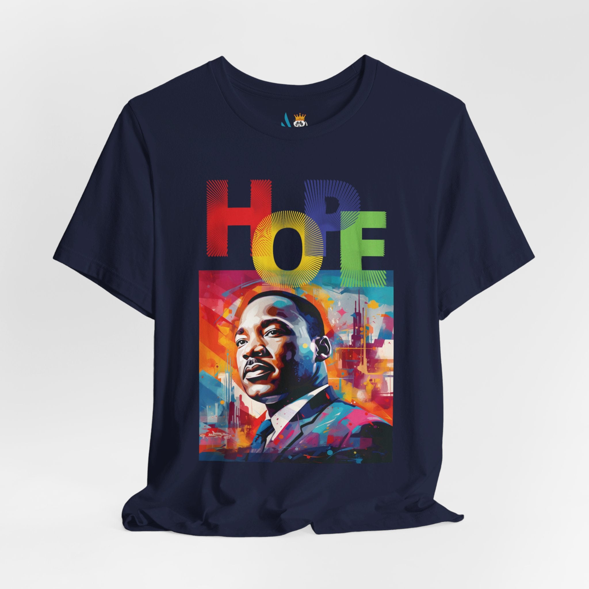 MLK Jr Hope Graffiti Art Unisex Short Sleeve Tee