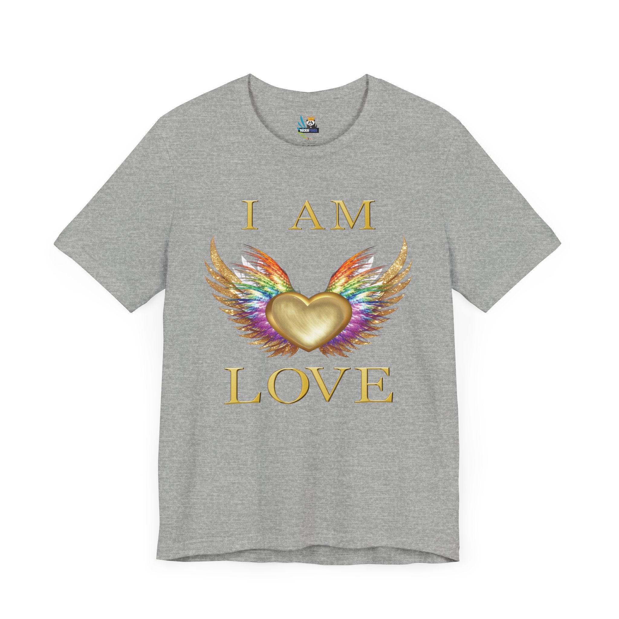 I am Love Angel Wings Short Sleeve Tee