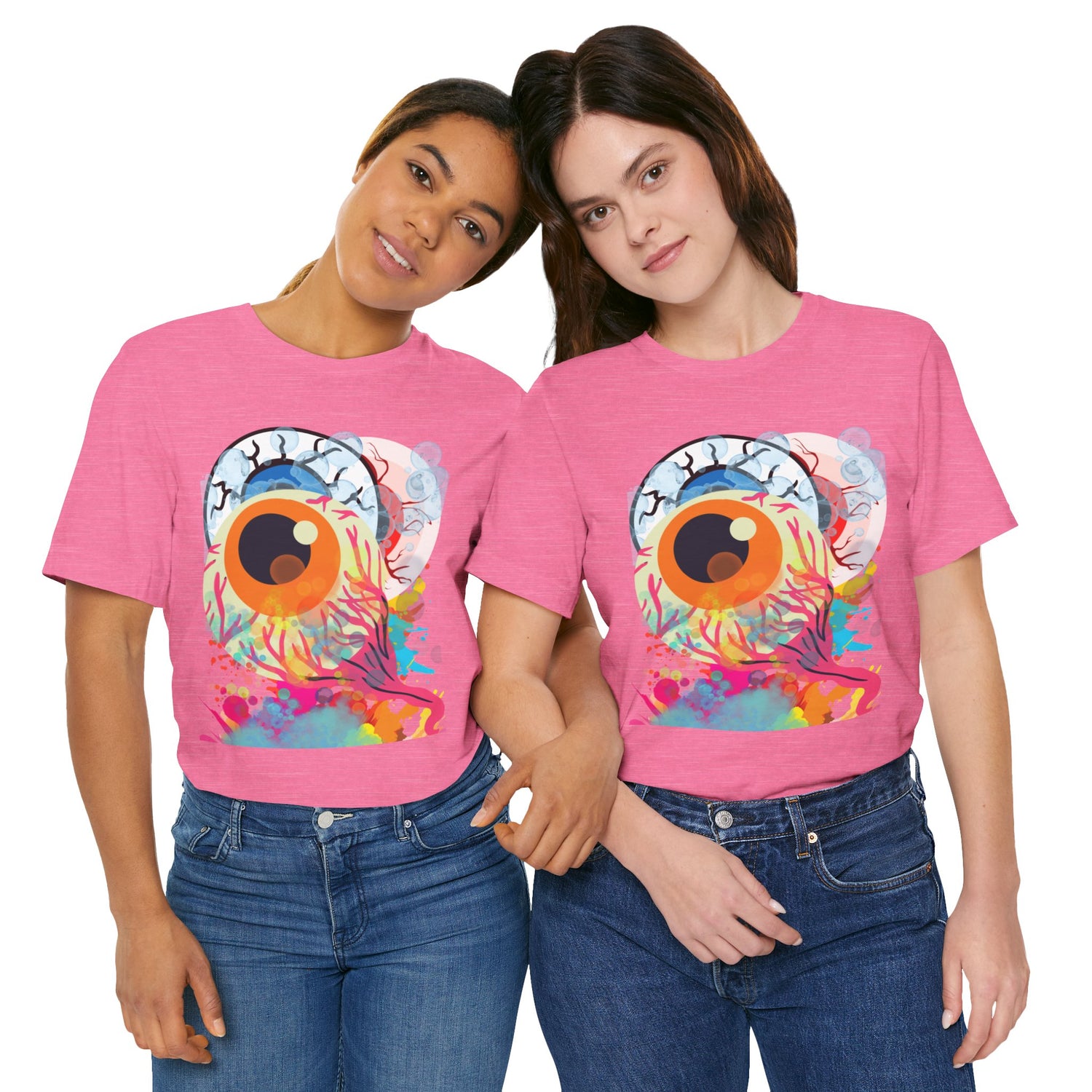 Eyes in Abstract Unisex Short Sleeve Tee