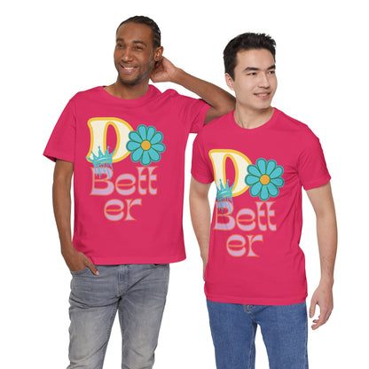 Do Better Hippie Vibe Floral Short Sleeve Tee