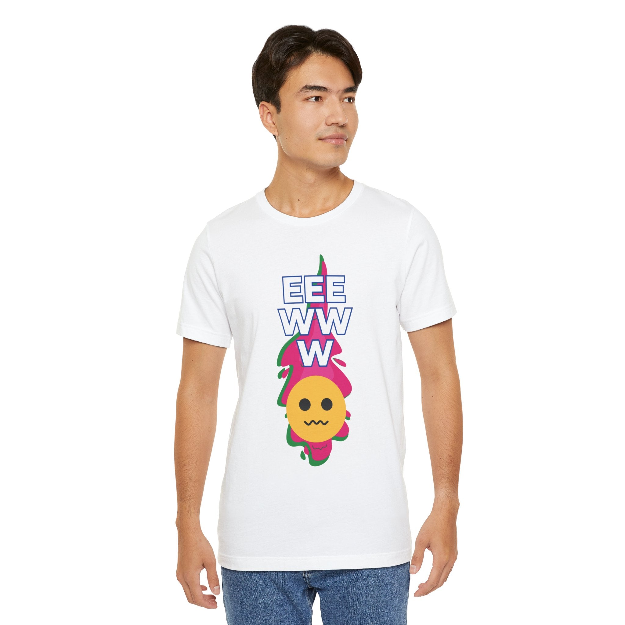 Eeewww Yuck Face Emoji Unisex Short Sleeve Tee