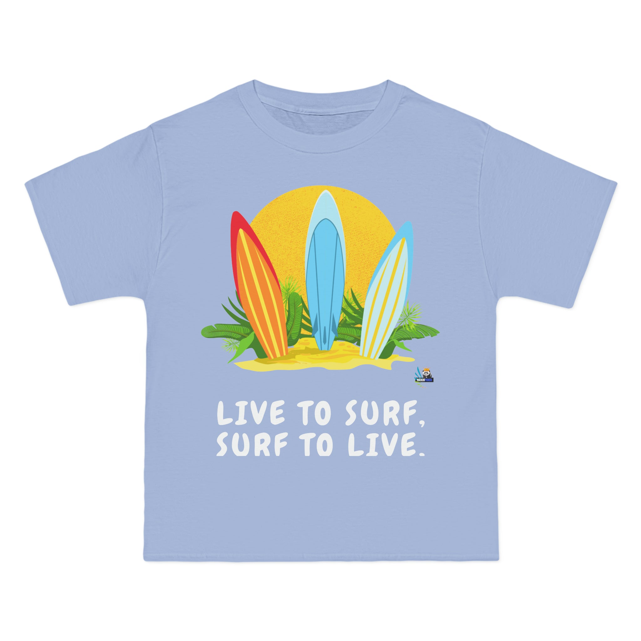 Camiseta pesada Live to Surf