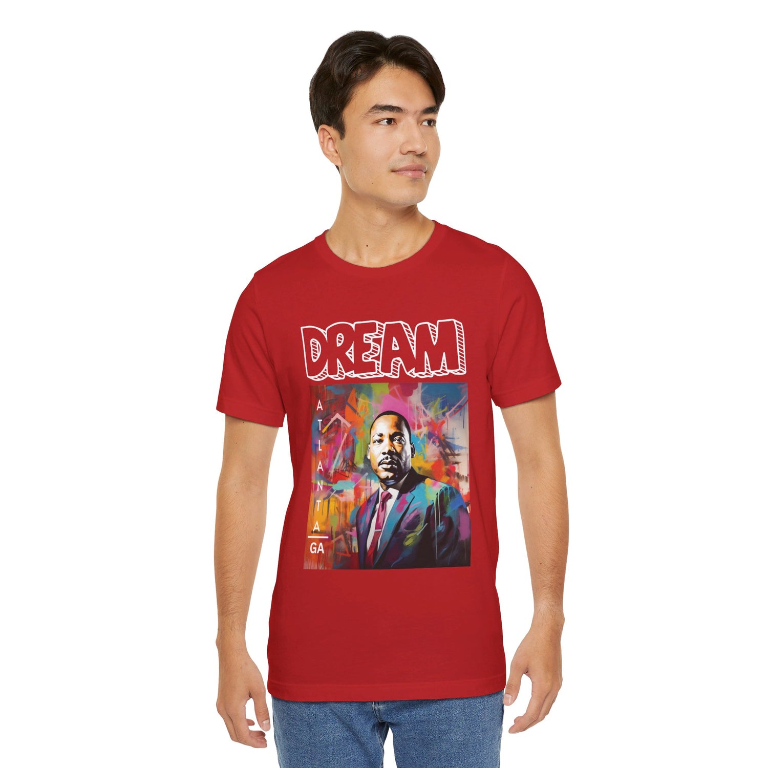 MLK Jr Dream Graffiti Art Unisex Short Sleeve Tee