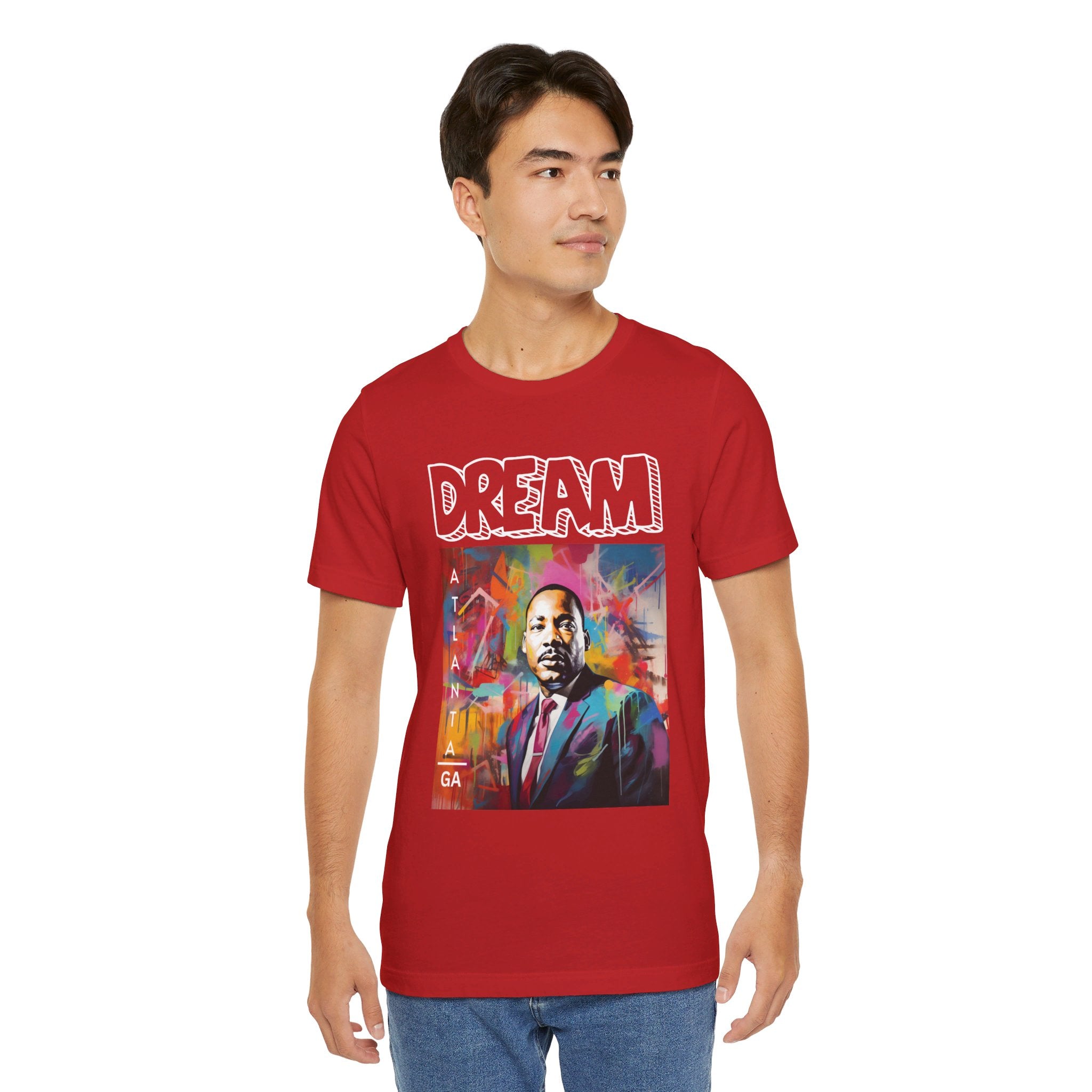 MLK Jr Dream Graffiti Art Unisex Short Sleeve Tee