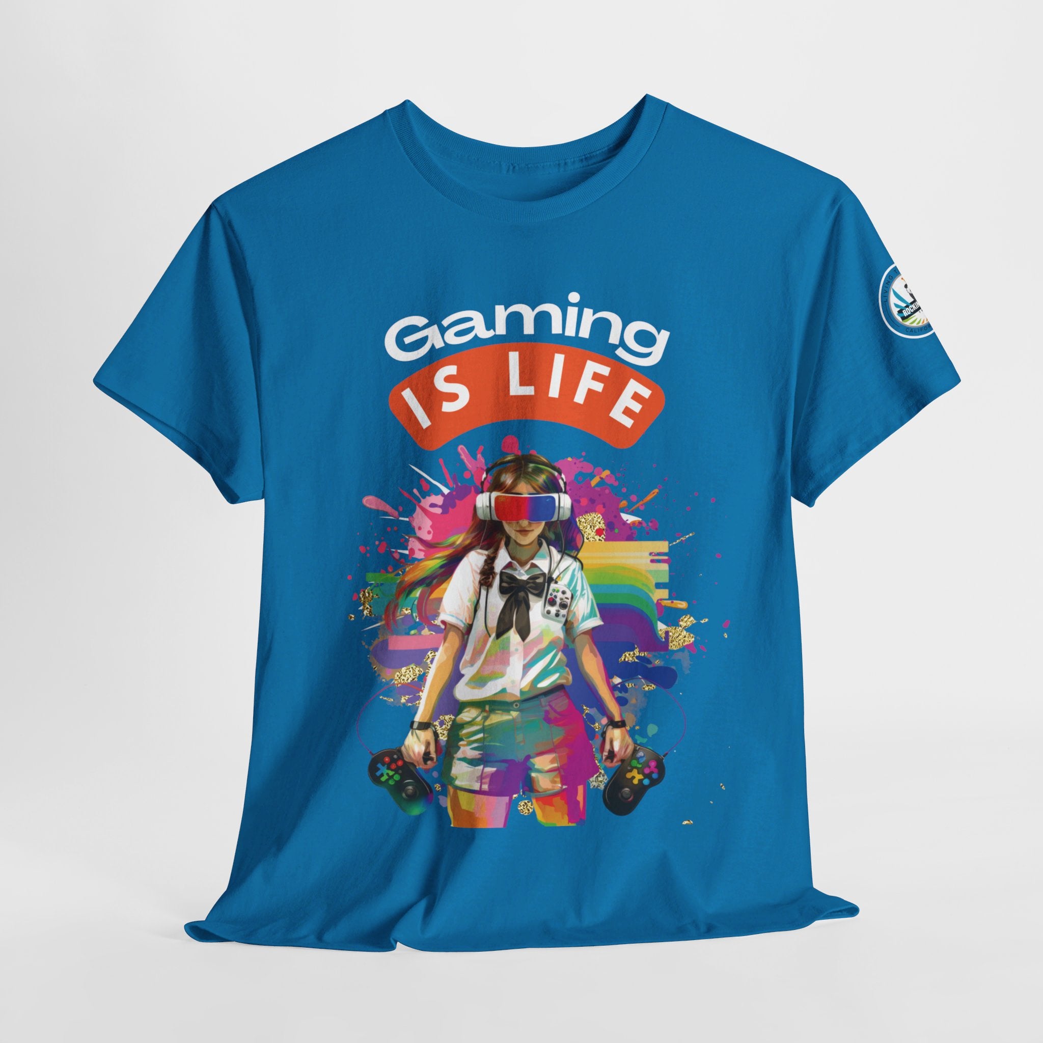 Gaming is Life - Girl Gamer Unisex Heavy Cotton Tee