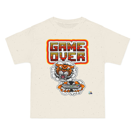 Camiseta de juego unisex de peso pesado Game Over Tiger Edition