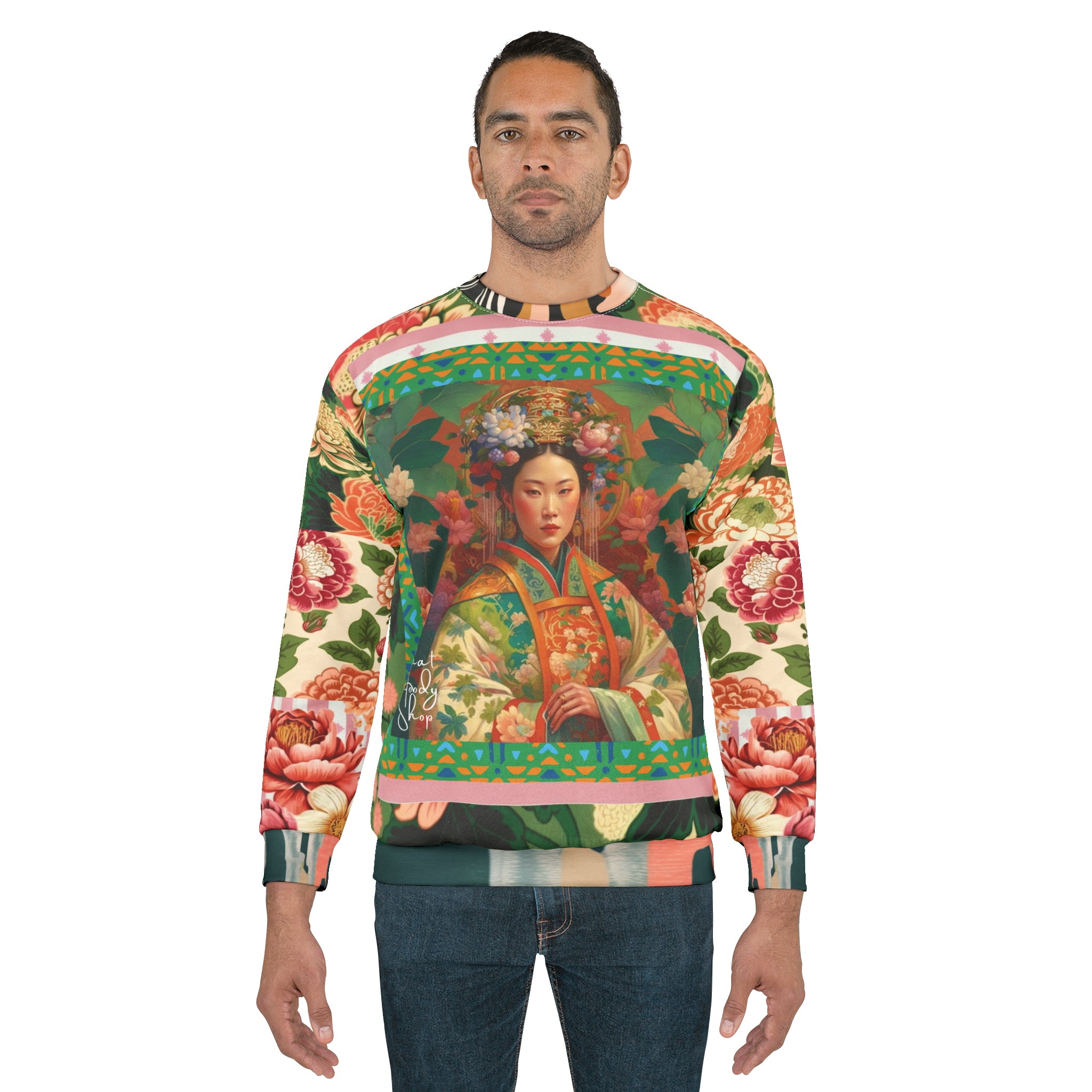 Empress Wu Zetian Asian Floral Unisex Sweatshirt