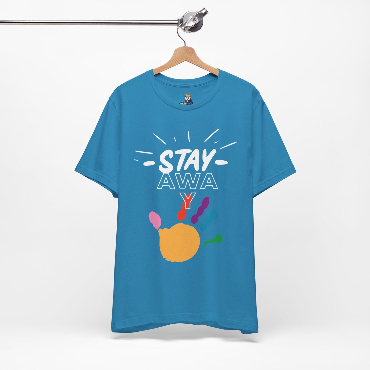 Stay Away Rainbow Hand Unisex Short Sleeve Tee