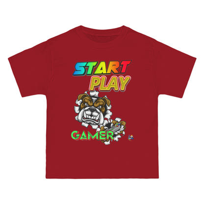 Start Play Bulldog Edition Heavyweight Unisex Gaming Tee