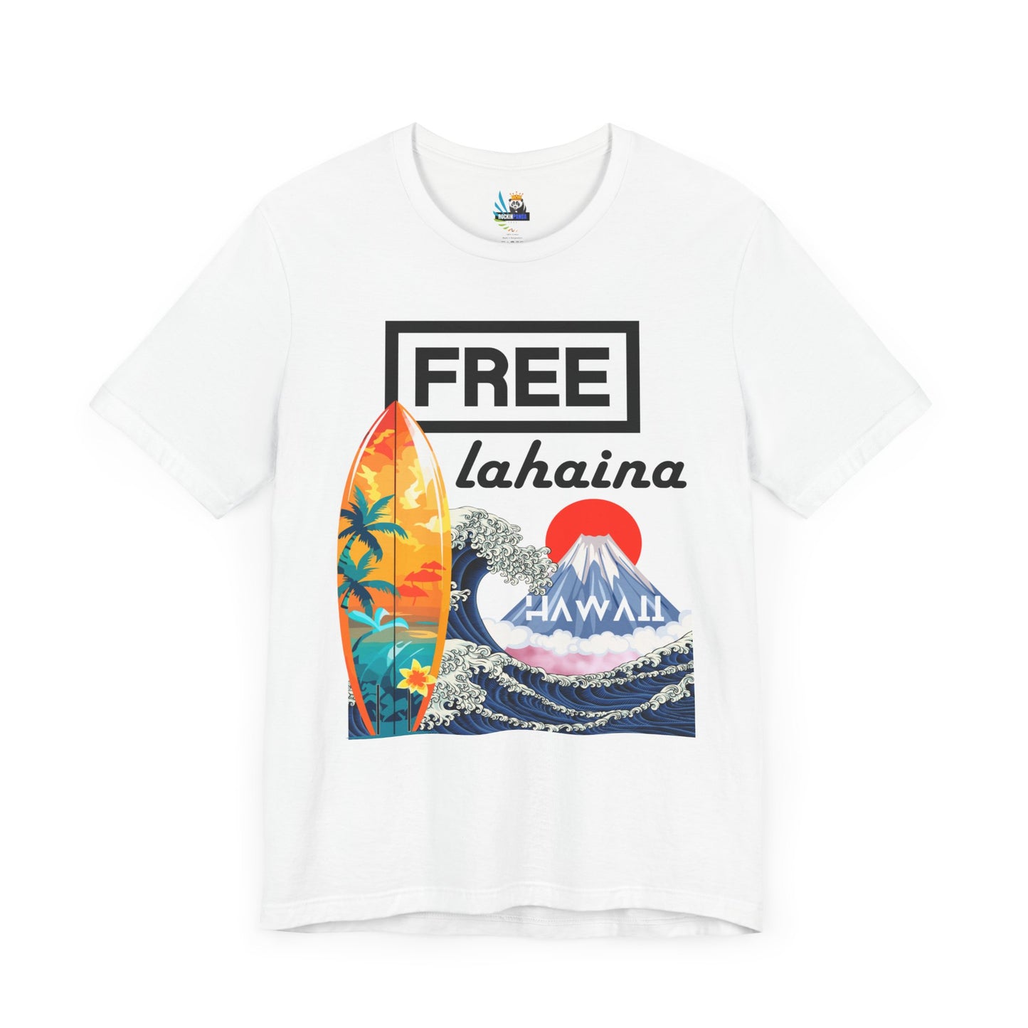 Free Lahaina Hawaii Short Sleeve Unisex Tee