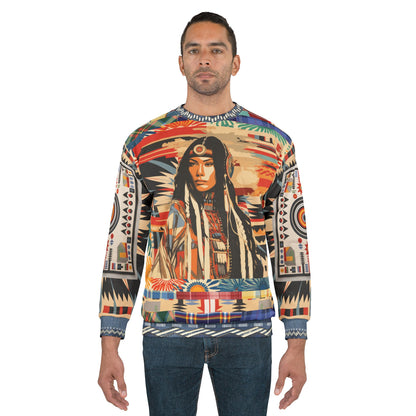 Lakota Woman - Native American Unisex Sweatshirt (Gold Label)