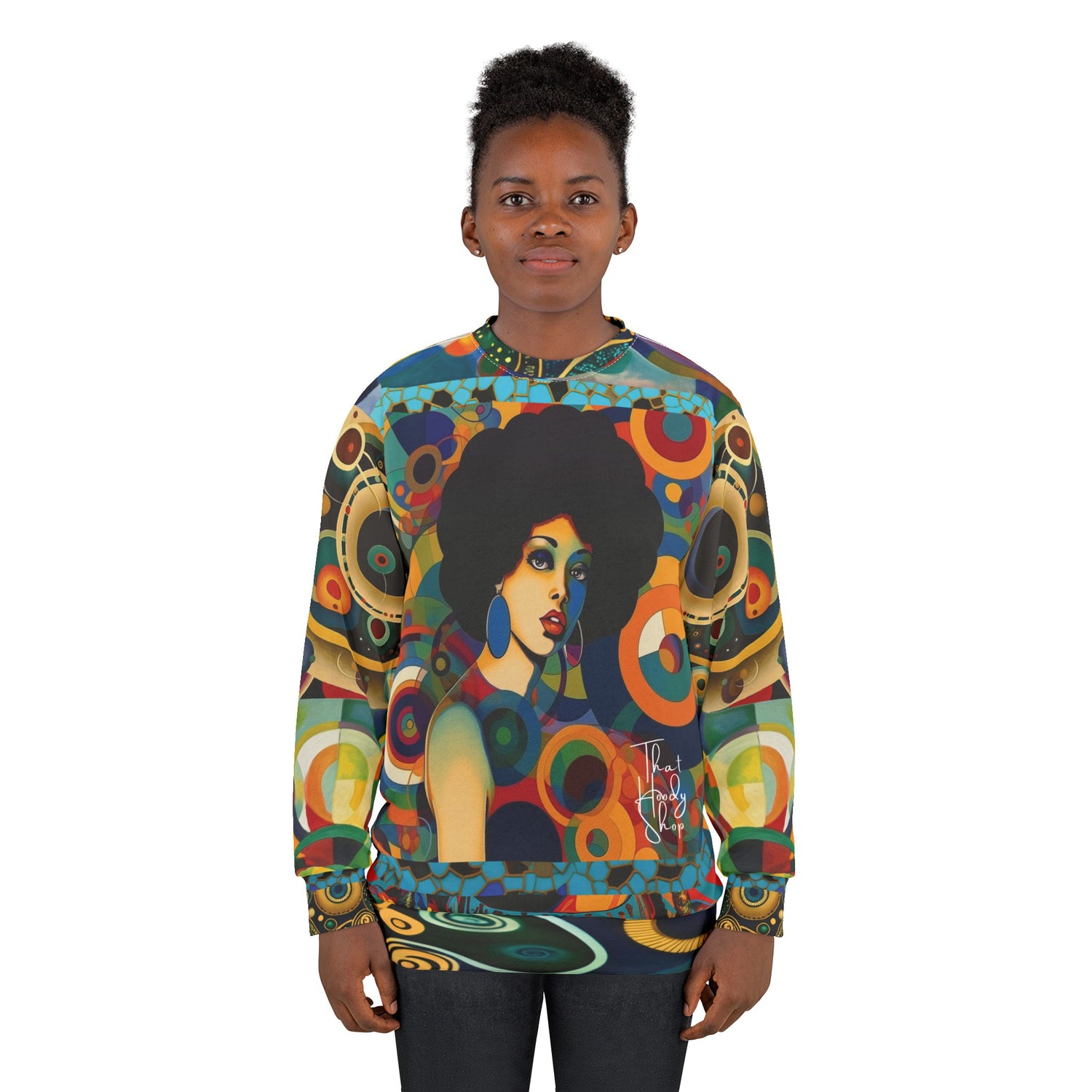 Little Miss Sassy Afro Girl Unisex Sweatshirt