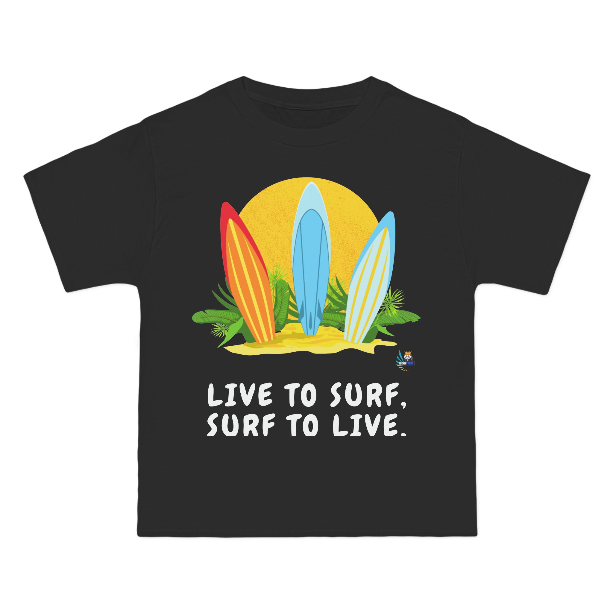 Camiseta pesada Live to Surf