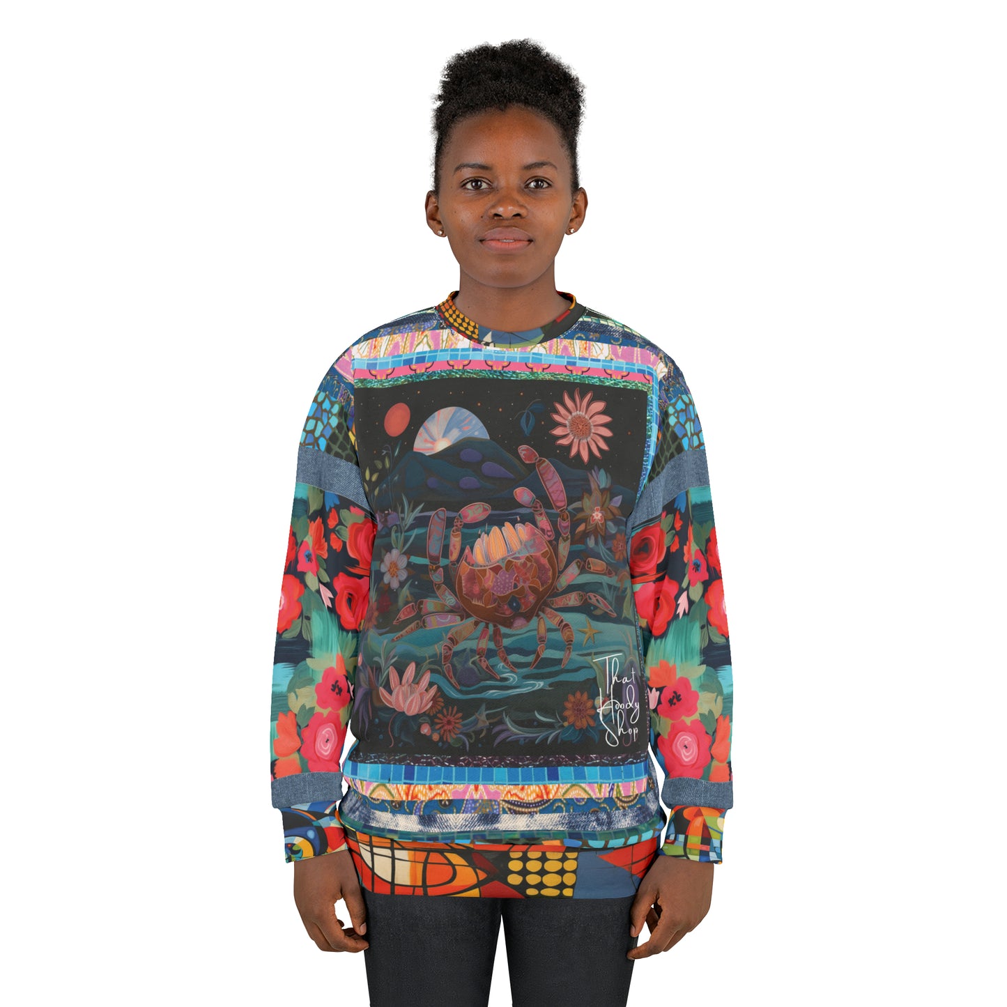 Crab of the Full Moon in Fantasy Unisex Sweatshirt