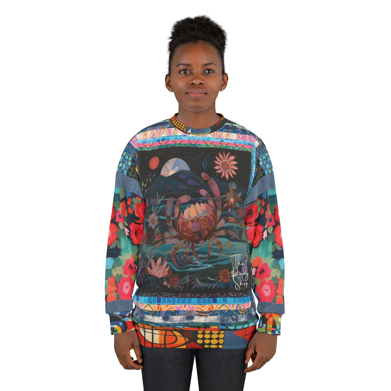 Crab of the Full Moon in Fantasy Unisex Sweatshirt (Gold Label)