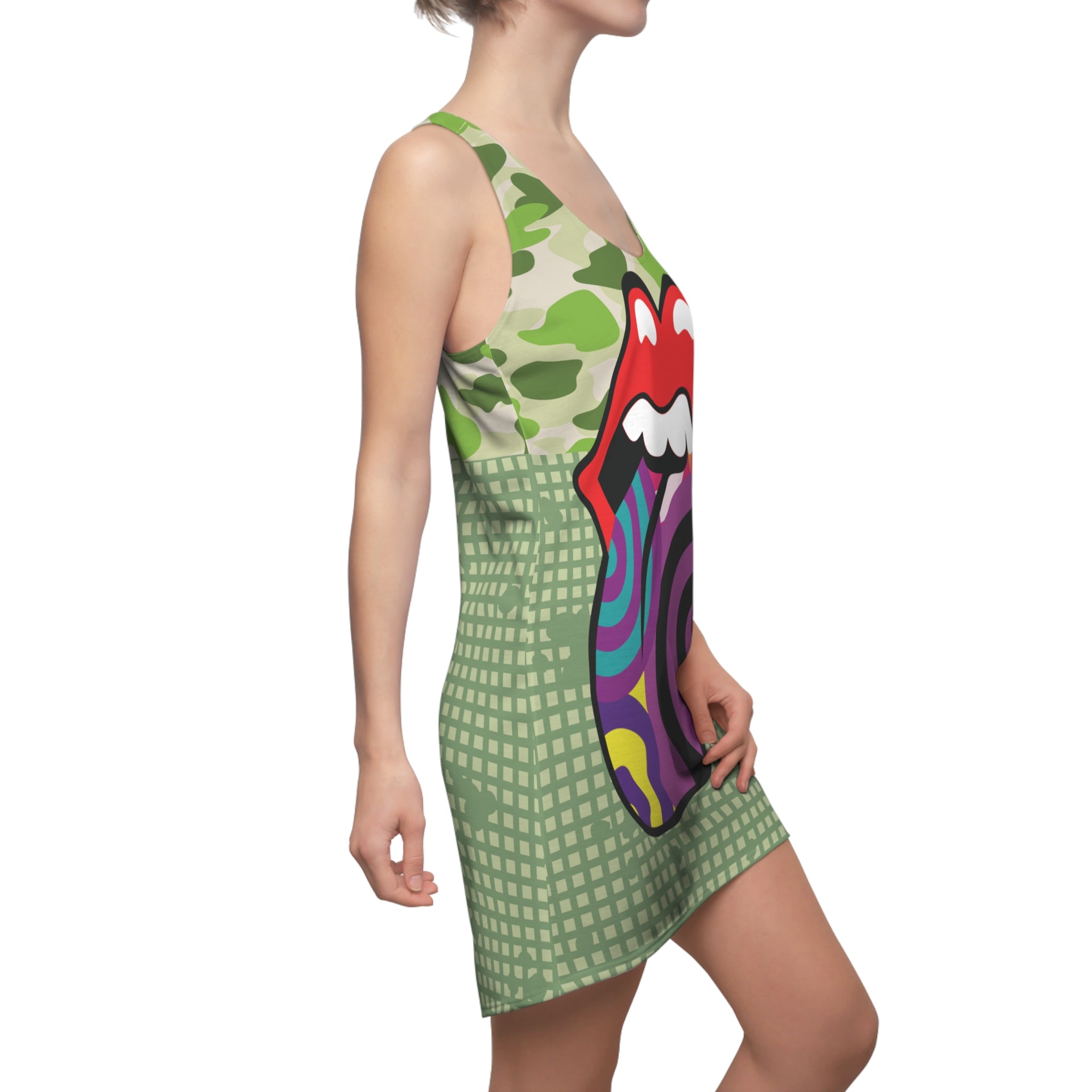 Funhouse Swirl Racerback Dress