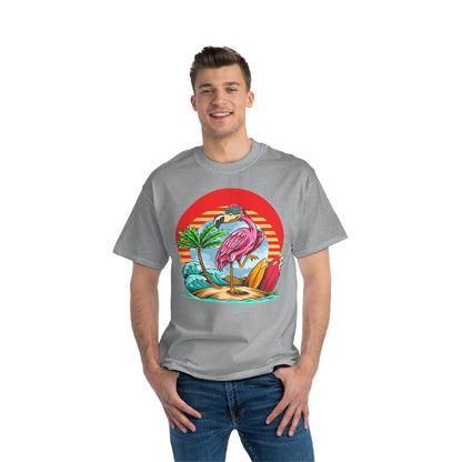 Camiseta pesada La Vida Flamingo Surfing