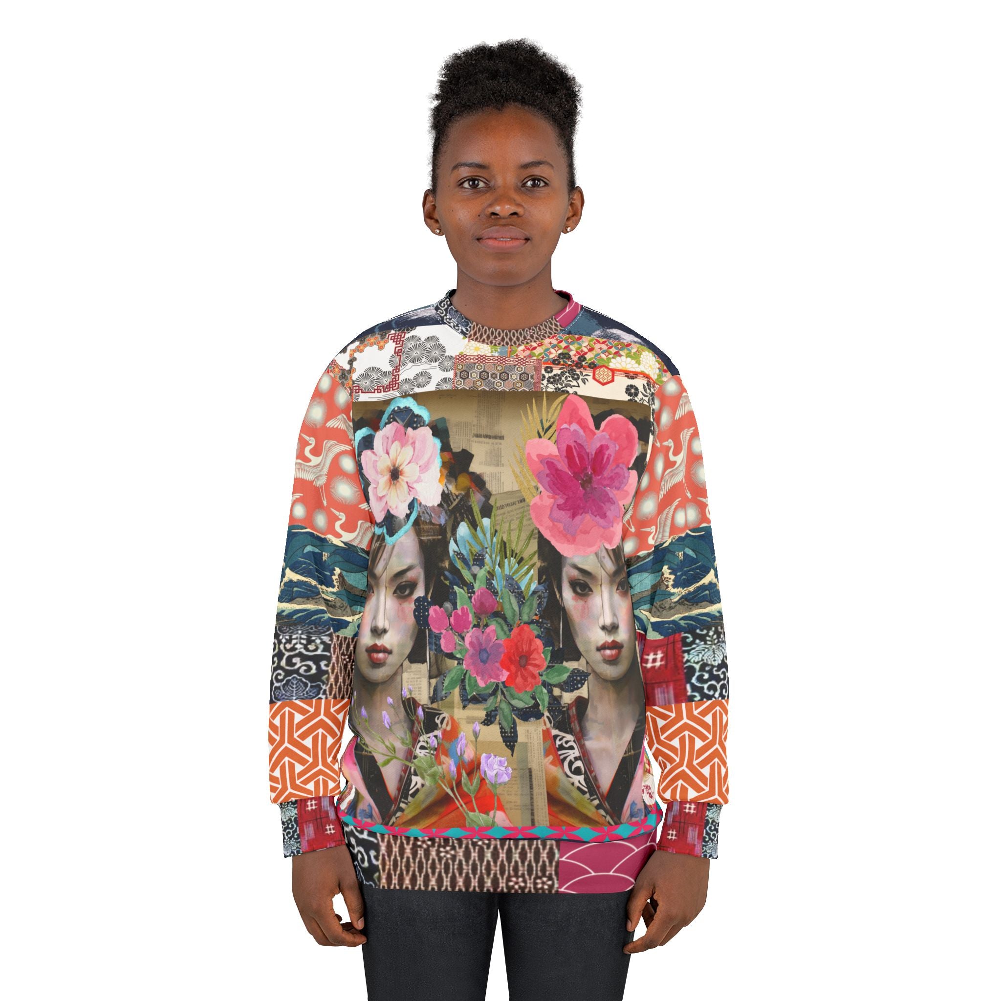 Girls Wrapped in Silk Robes Unisex Sweatshirt (Gold Label)