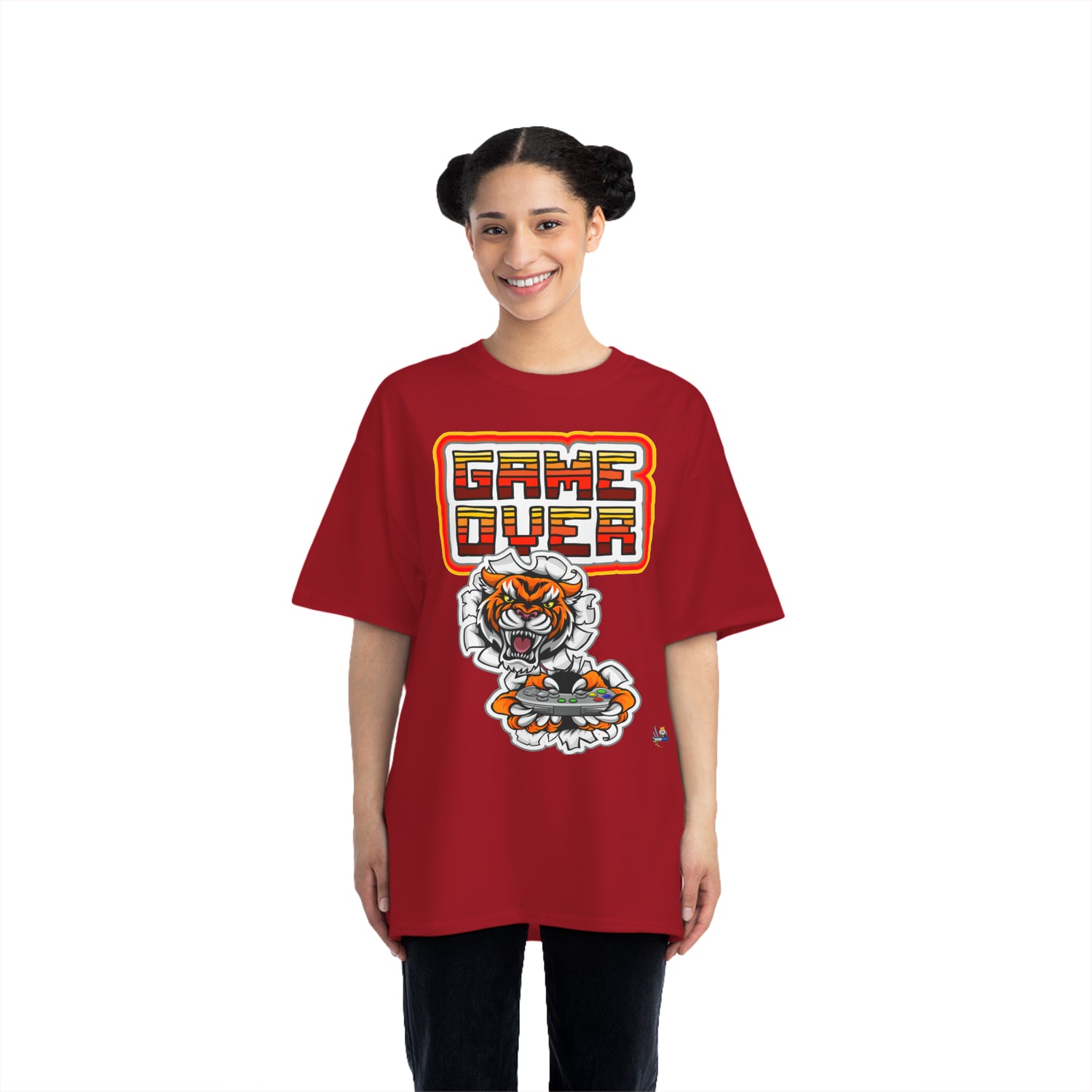 Game Over Tiger Edition Heavyweight Unisex Gaming Tee