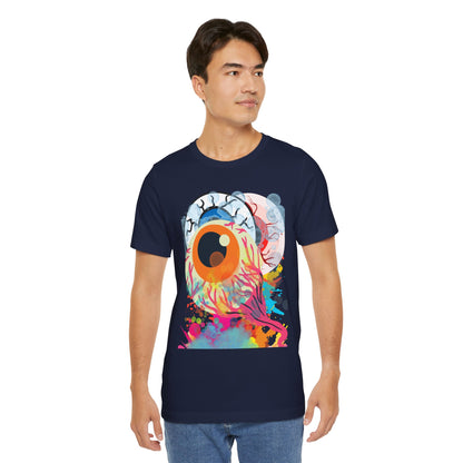 Eyes in Abstract Unisex Short Sleeve Tee