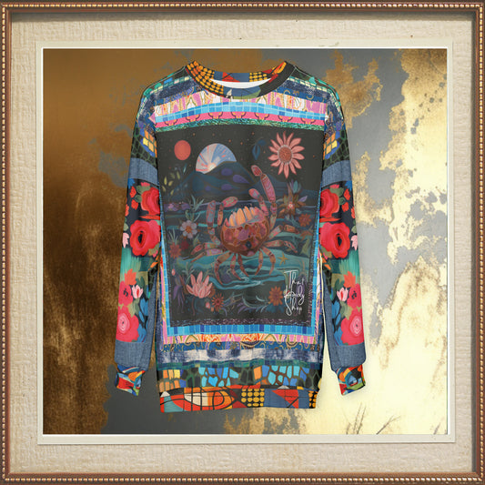 Crab of the Full Moon in Fantasy Unisex Sweatshirt (Gold Label)