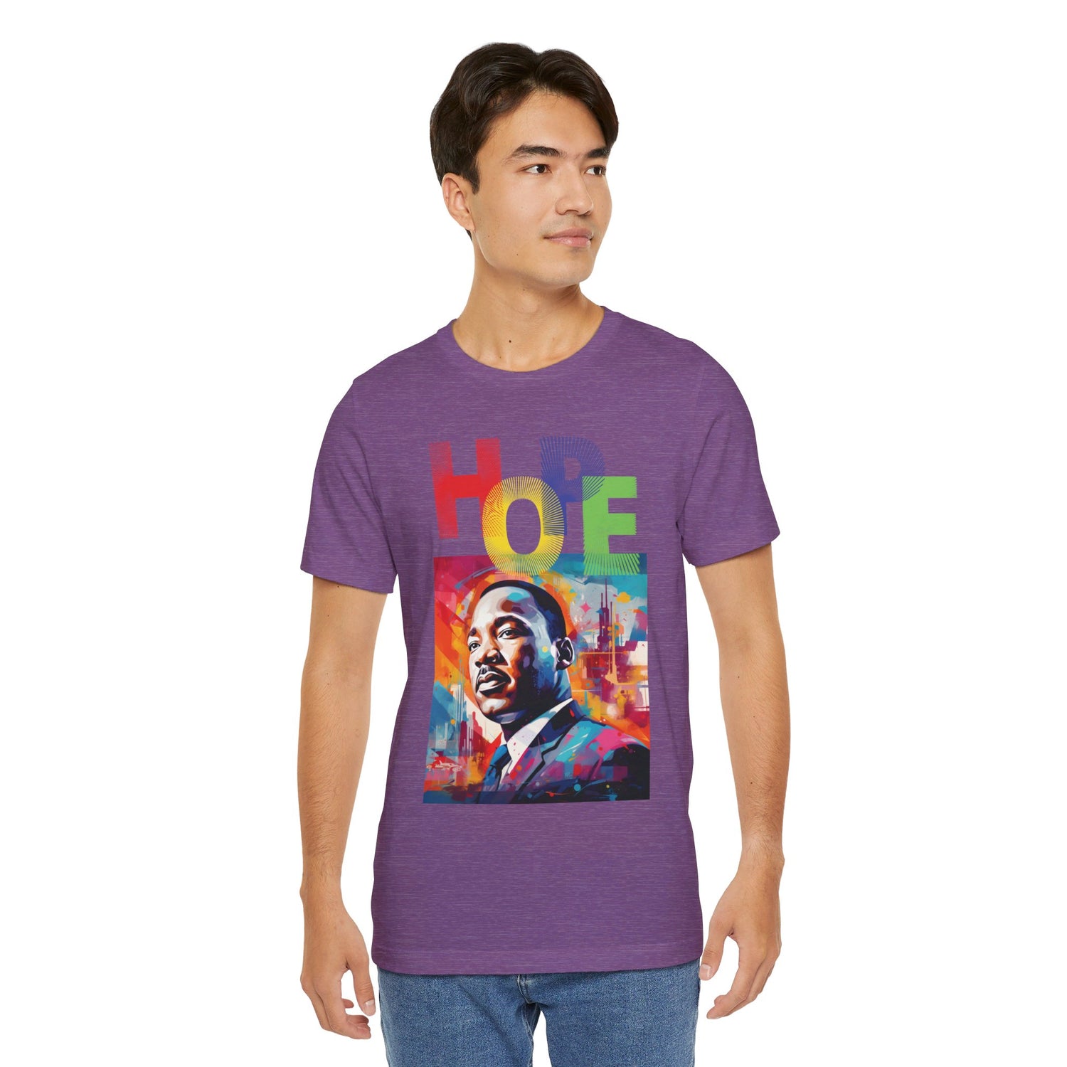 MLK Jr Hope Graffiti Art Unisex Short Sleeve Tee