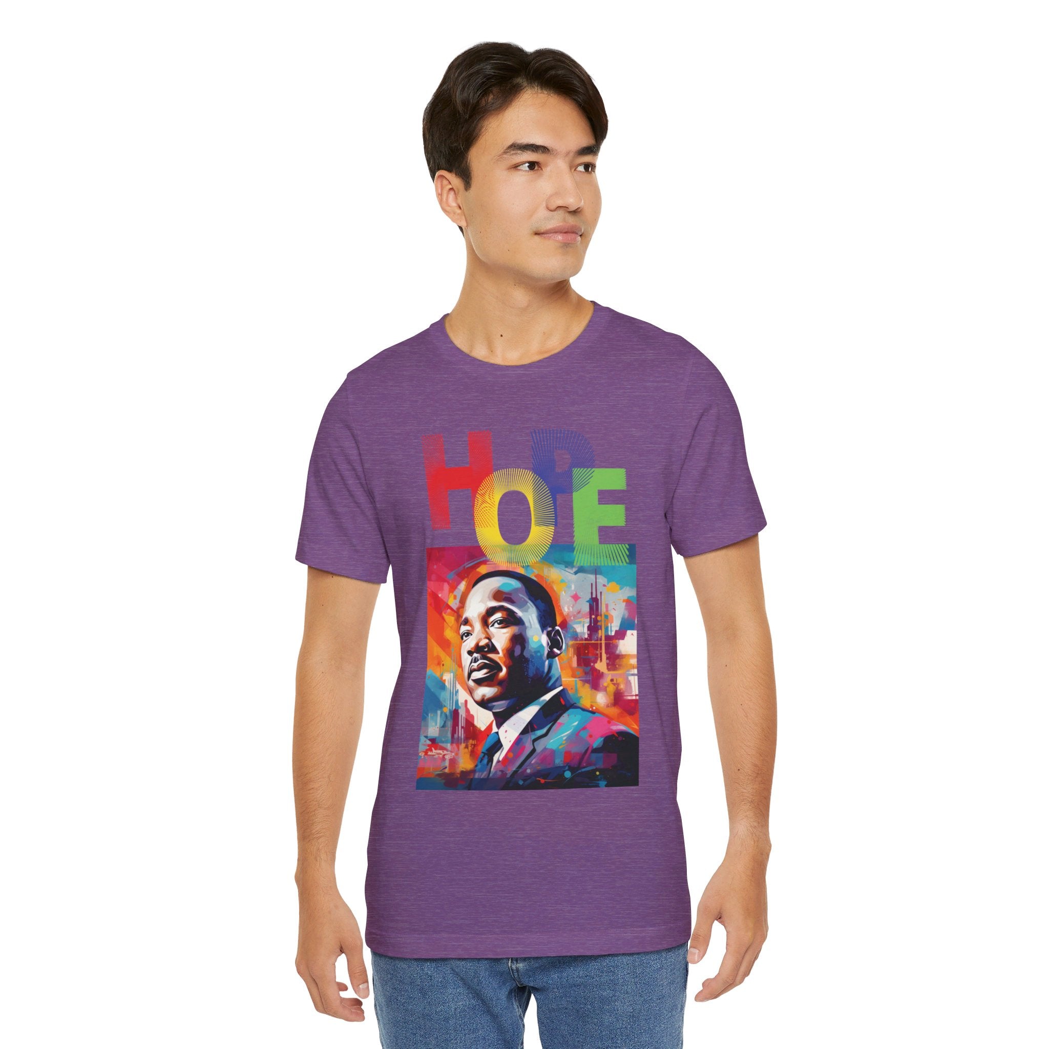 MLK Jr Hope Graffiti Art Unisex Short Sleeve Tee