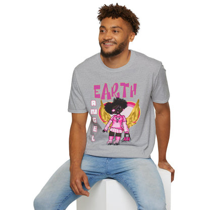 Earth Angel Natural Hair Edition Unisex Softstyle T-Shirt