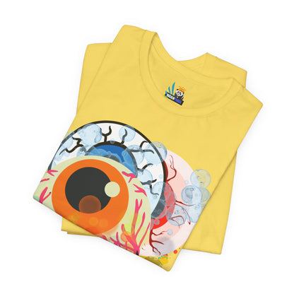 Eyes in Abstract Unisex Short Sleeve Tee